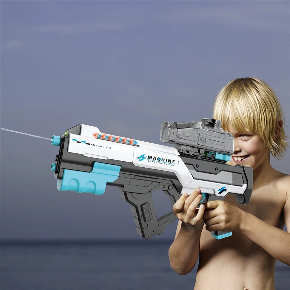 Electric Water Gun With Automatic Water Absorption And Light