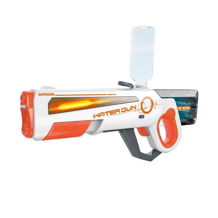 Hand to body automatic water absorbing gun body glowing electric water gun