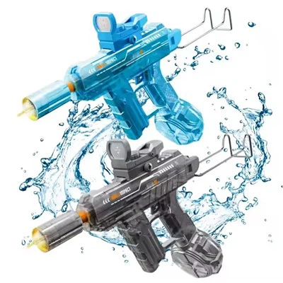 Transparent gun body glowing muzzle electric water gun