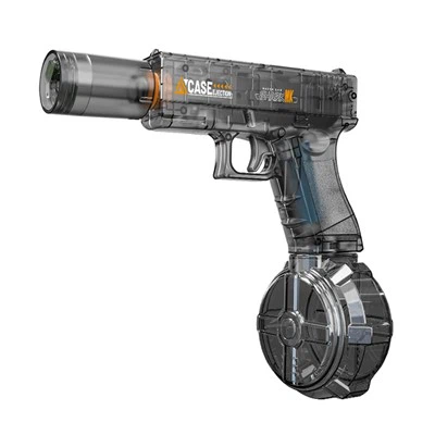 Transparent gun body glowing muzzle electric water gun