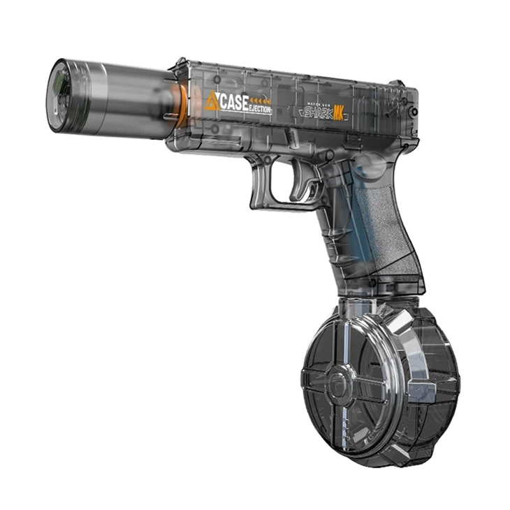 Transparent gun body glowing muzzle electric water gun