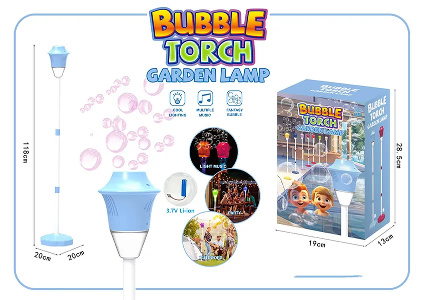 Motorize bubble machine with sound & light