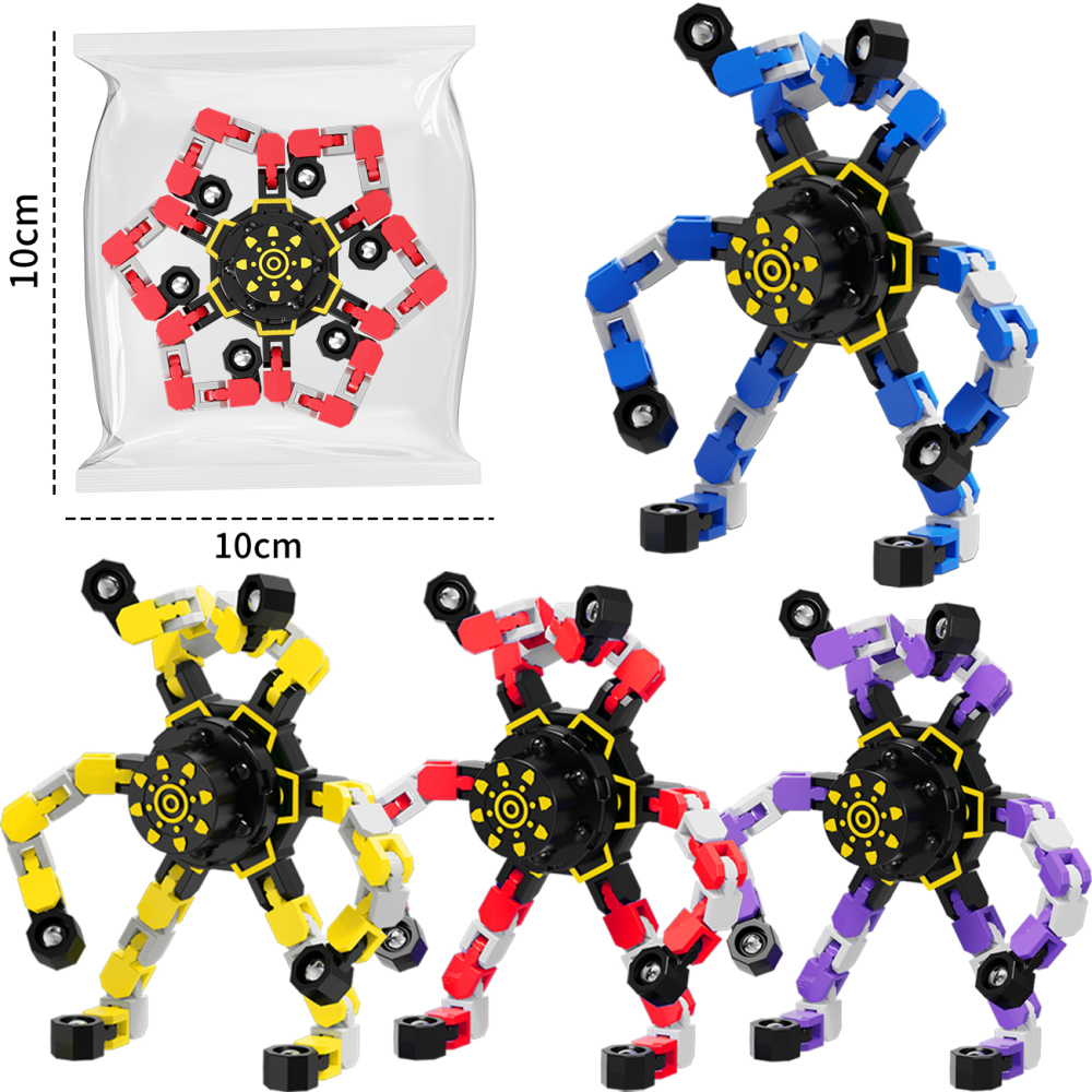 Brain-teaser toys, finger spinners, mechanical spinners, tra