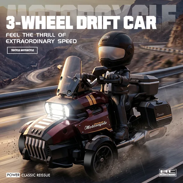 1:43 scale 3-Wheel drive RC drift motor 2.4G