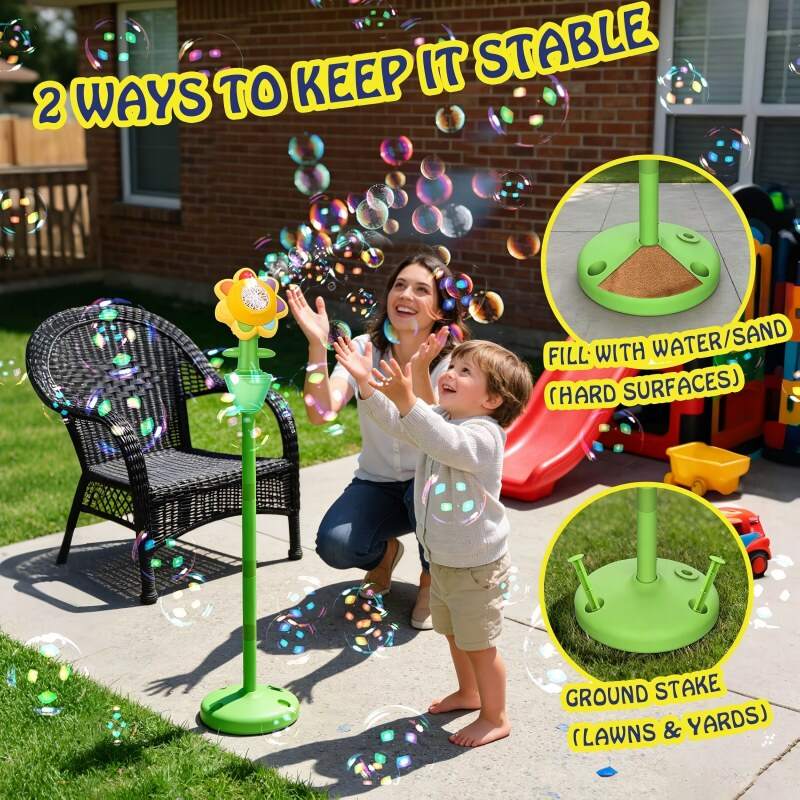 Sunflower Bubble Maker with Lights