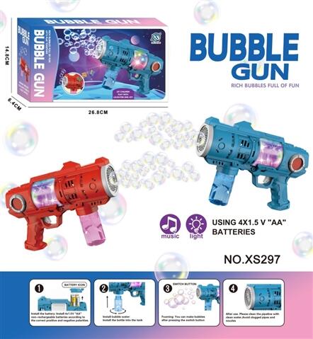 20 Hole Electric Bubble Gun with Light