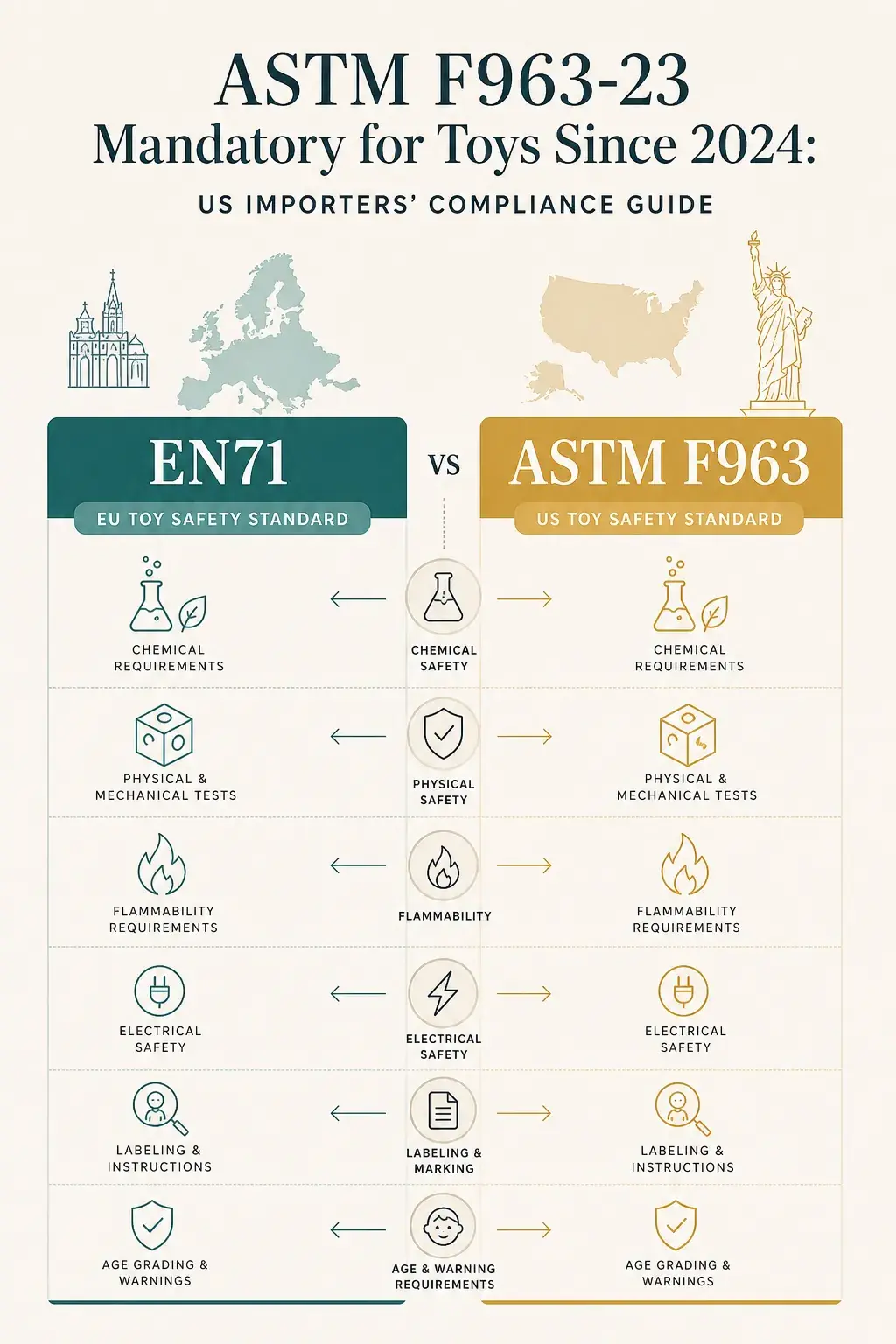 Explanatory diagram for ASTM F963-23 Mandatory for Toys Since 2024: US Importers' Compliance Guide