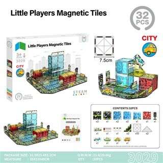 7.5 Magnetic Tiles 32-Piece City Set