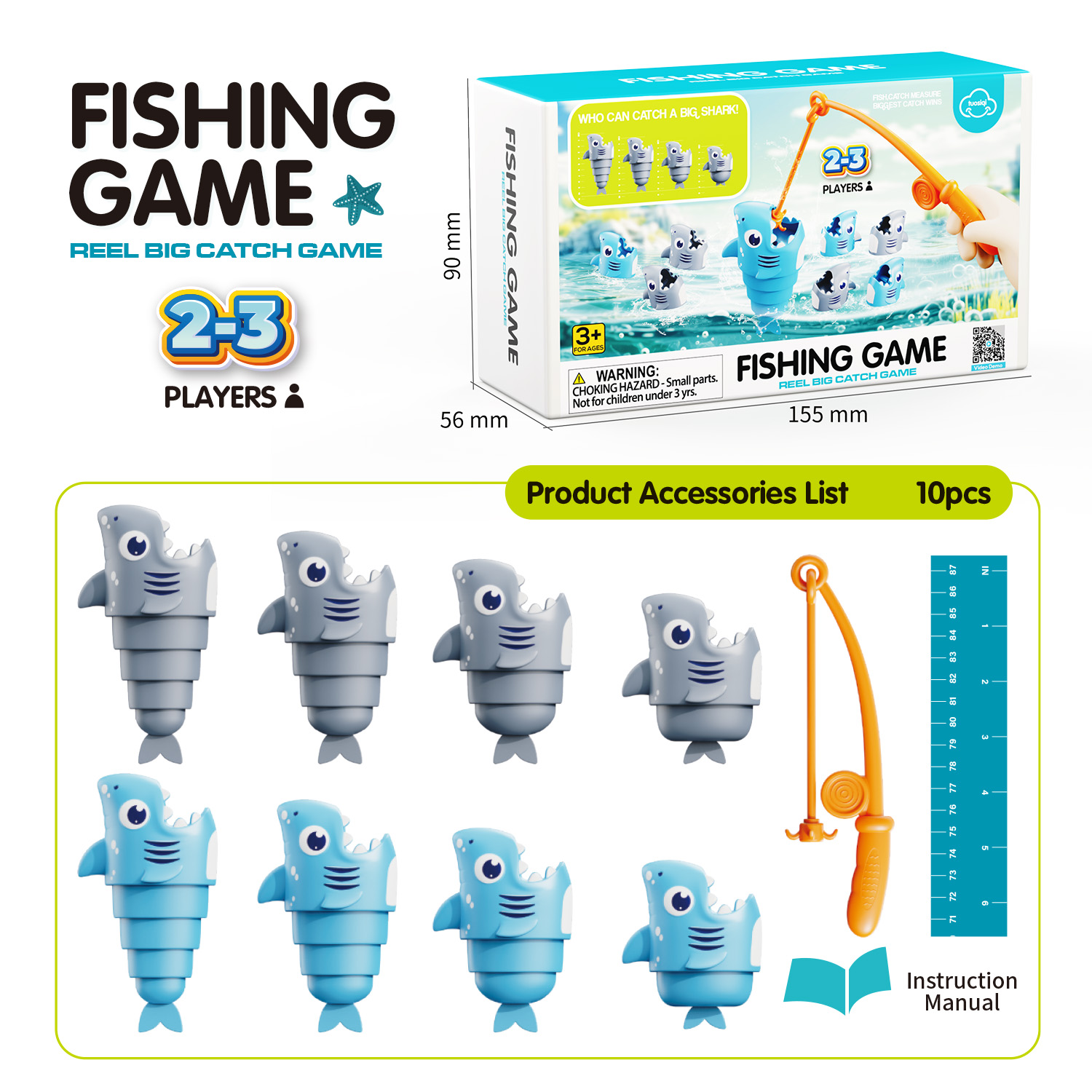 CPS345264 Magnetic Fishing Game 72PCS image