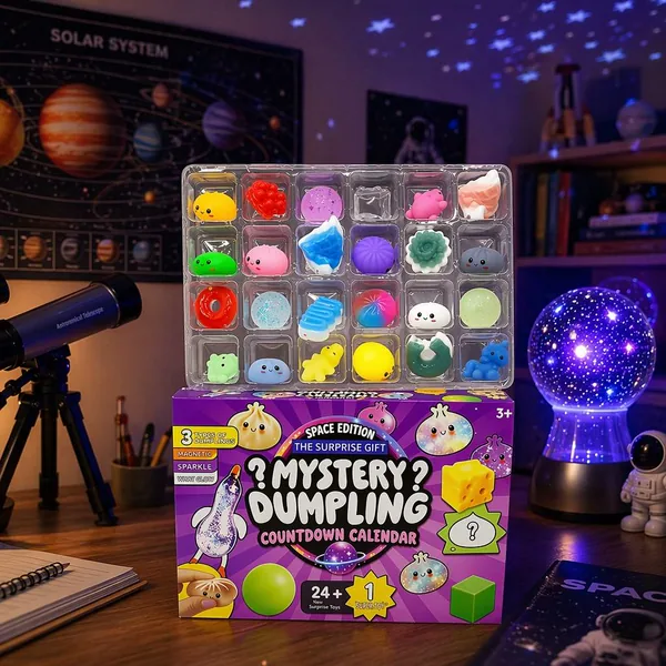 CPS350808 Mystery Dumpling & Baozi 24-Day Fidget Squishy Countdown Calendar