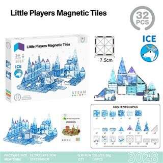 7.5 Magnetic Building Blocks 32 Pieces – Ice and Snow Animals