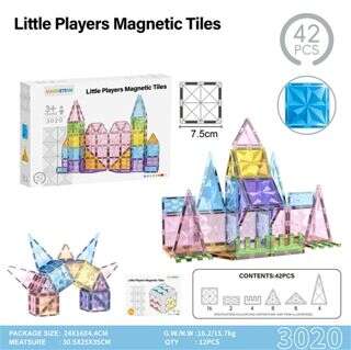 7.5 Magnetic Star-Diamond Blocks – 42 Pieces