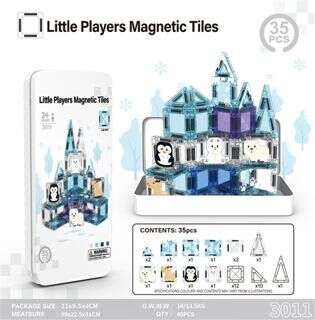 3.75-inch Magnetic Building Blocks Ice and Snow Animals 35pcs