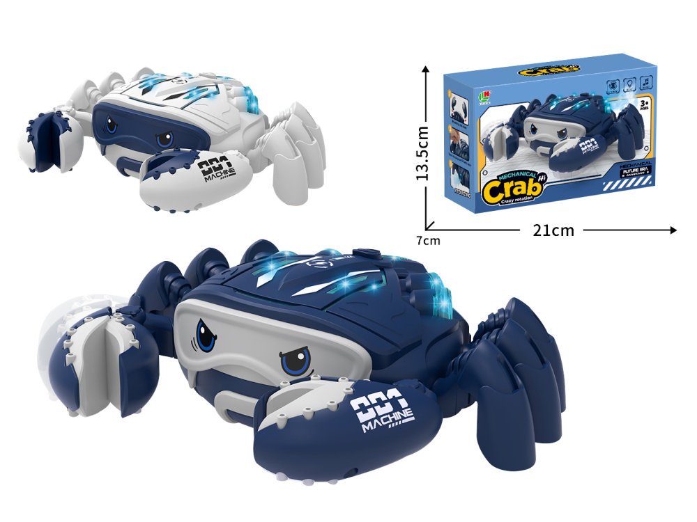 The CPS292324 Electric Universal Crab with Light & Sound in its retail color box packaging.