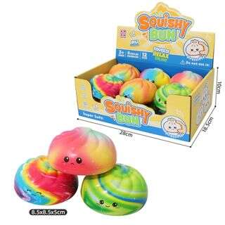 Rainbow Mini Bun Squishy Display Box
