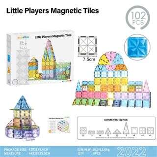 7.5 Magnetic Star-Diamond Blocks – 102 Pieces