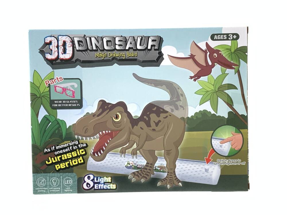 CPS350072 Educational Toys, DIY Toys: 3D Drawing Board—Dinosaur Edition