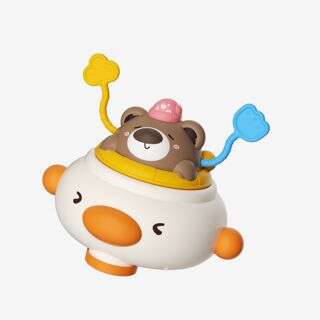 Cute Pet Omnidirectional Vehicle + Cute Pet Pull String Toys (Bear, Elephant, Duck)